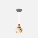 Luxury stone pendant lamp natural marble LED chandelier light