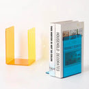 Acrylic bookends colorful modern L-shaped desk organizer