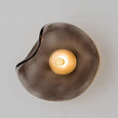 Halo Shade Sconce Japanese Retro Irregular Shape Glass Wall Lights Modern Nordic Bedroom Living Room Board Wall Lamp Entrance Lighting Home Decor LED