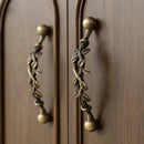 Santaya Brushed Brass Handles Vine-shaped for Kitchen Cabinets Bedroom Wardrobe Drawer Knobs and Furniture Handle-Letifly Lights and Decor