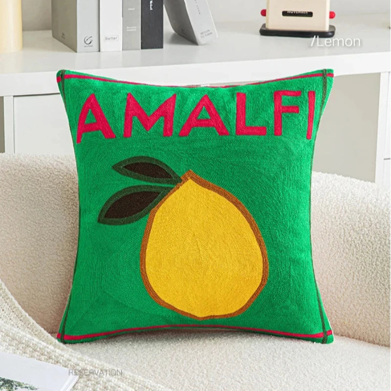 Cushion covers fruit print colorful modern banana cactus tomato lemon 3D pillowcase