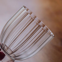 Ribbed borosilicate glass whiskey cocktail espresso cup old fashioned durable glass tumbler