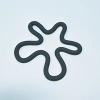 wave silicone heat resistant coaster non-slip pot holder modern kitchen mat