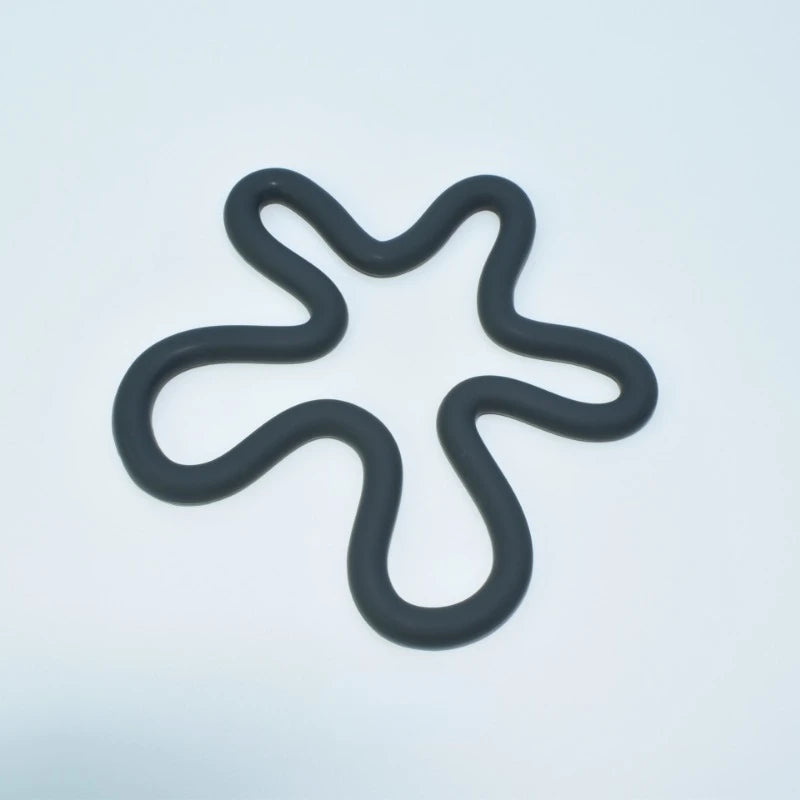 wave silicone heat resistant coaster non-slip pot holder modern kitchen mat