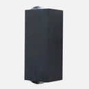 LED modern up-and-down wall lamp black aluminum outdoor indoor warm white anti-rust wall sconce