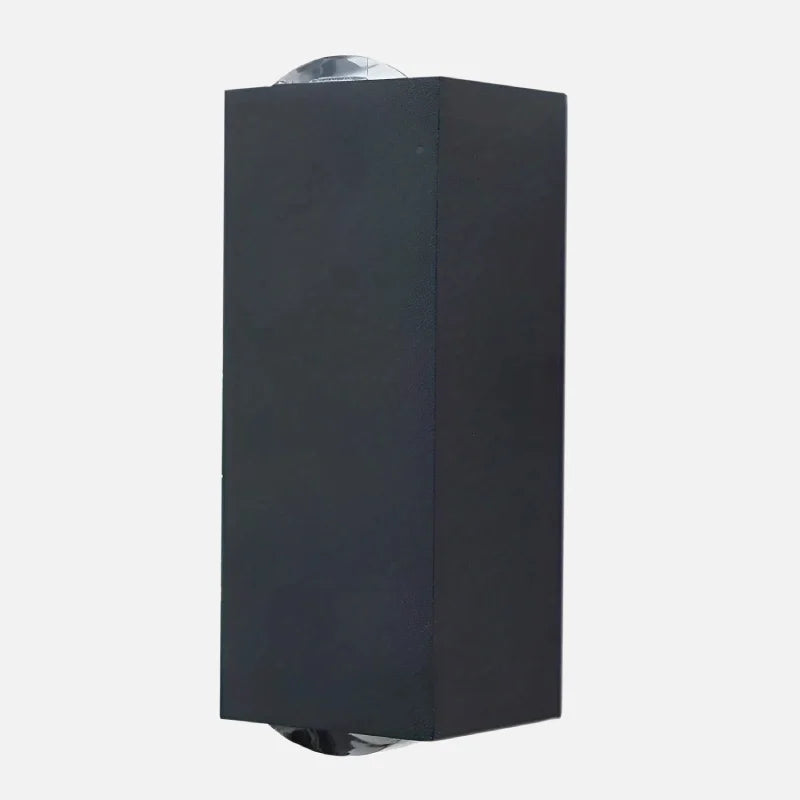 LED modern up-and-down wall lamp black aluminum outdoor indoor warm white anti-rust wall sconce