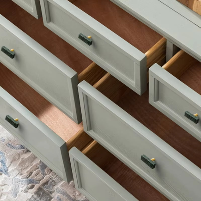 Brass Marble Crystal Stone Furniture Handles White Green Long Round Pulls Cupboard Dresser Drawer Cabinet Knobs-Letifly Lights and Decor