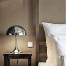 Table lamp dome silhouette glossy finish mid century style mushroom table lamp