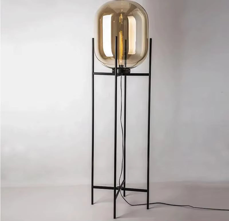 Pulpo Glass Table and Floor Lamp