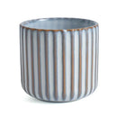 Ceramic ribbed retro tea cup hand-glazed Japanese style coffee wine mug
