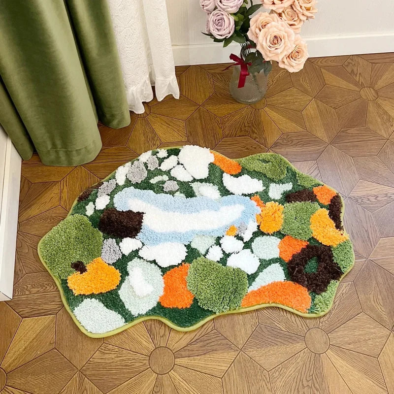 Verdant Meadow Lake Tufted Area Rug