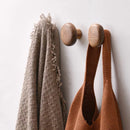 Cabinet handle solid walnut smooth pebble shape modern design