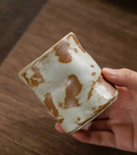 Coarse Pottery Coffee Cup rustic japanese ceramic coffee cup handmade pottery espresso mug