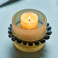 Colorful frosted glass vase ring design mini cylindrical bud vase for stems candles diffuser