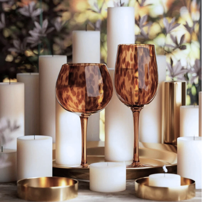 Savanna Spot Stemware