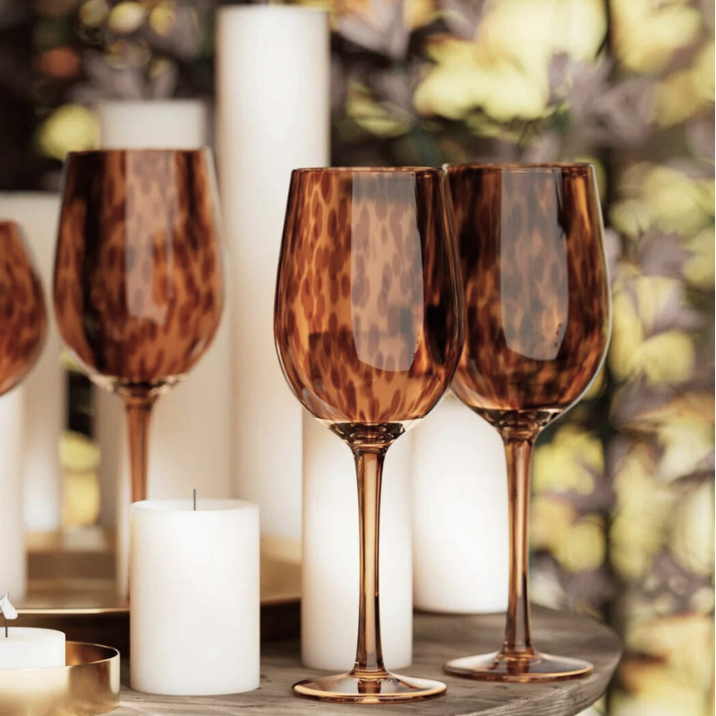 Savanna Spot Stemware