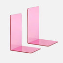 Acrylic bookends colorful modern L-shaped desk organizer