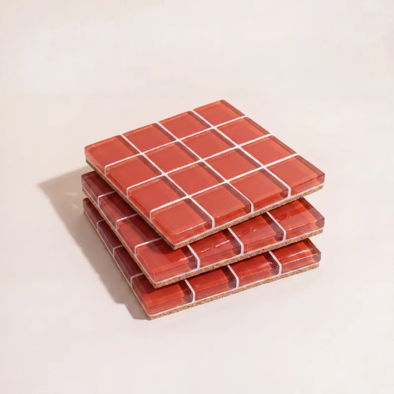 Pixel Tile Coasters-Letifly Lights and Decor