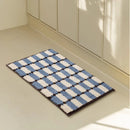 Grids Print Bedroom Mat Soft Tufted Carpet Bathroom Rug Living Area Floor Pad Doormat Aesthetic Home Room Decor-Letifly Lights and Decor