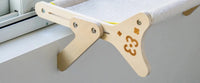 Cat window perch soft plush mount no-drill wood frame