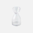 Nordic face glass carafe set clear green hourglass pitcher matching lid minimalist bedside water jug