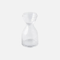 Nordic face glass carafe set clear green hourglass pitcher matching lid minimalist bedside water jug