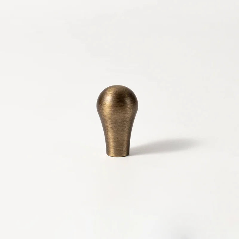 Letifly Lights & Decor - Sutton Brass Cabinet Pull - Slim antique brass cabinet handle with 128 mm mounting pitch