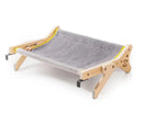 Cat window perch soft plush mount no-drill wood frame