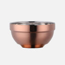 Small&Big Stainless Steel Chinese Rainbow Round Bowl Rice Soup Double Hot Insulation Container Noodle Bowl Kitchen Tableware-Letifly Lights and Decor