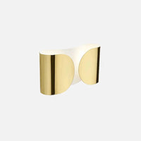 The Dichotomy Wall Light Modern wall light metal chrome black gold white dual glow contemporary lighting