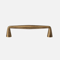 Letifly Lights & Decor - Sutton Brass Cabinet Pull - Slim antique brass cabinet handle with 128 mm mounting pitch