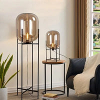 Pulpo Glass Table and Floor Lamp
