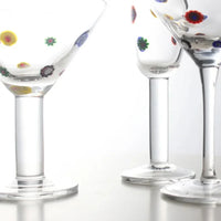 1 Piece Polka Kaleidoscope Handmade Decals Glass Cocktail Glass Goblet Champagne Glass Martini Glass Wine Glass-Letifly Lights and Decor