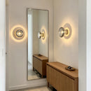 Modern Grey Glass LED Wall Lamp Gold Aluminium Mini Wall Light Fixtures For Indoor Stairs Bedside Parlor Atmosphere-Letifly Lights and Decor