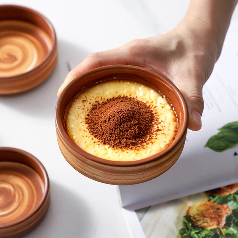 Clay Swirl Dessert Dish