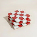Pixel Checkered Tile Coasters