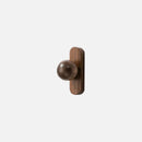 solid wood hemisphere cabinet pulls minimalist round drawer handles natural wood furniture hardware