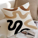 textured neutral throw pillow cover tufted cotton decorative cushion