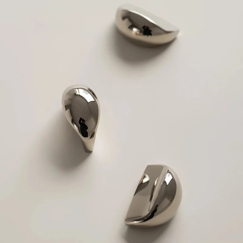 Santaya Solid PVD Nickel-silver Brass Handles Kitchen Cabinet Pulls Bedroom Wardrobe Drawer Knobs Furniture Handle-Letifly Lights and Decor