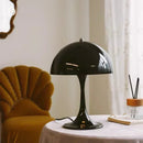 Table lamp dome silhouette glossy finish mid century style mushroom table lamp