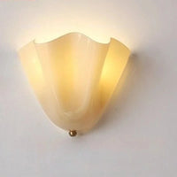 Wall Sconce petal glass sculptural ambient lighting colored glass decorative wall lamp