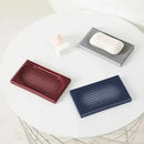 modern silicone soap dish soft glue punch-free bathroom soap holder with drain grooves non-slip design