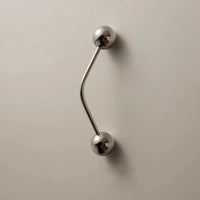 Kinetic Line Knobs & Pulls Minimalist brass cabinet knobs and pulls solid brass modern hardware set