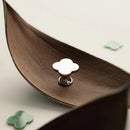 Letifly Lights & Decor - Clover Brass Cabinet Knob - Four-lobed clover-shaped brass cabinet knob with polished metallic finish
