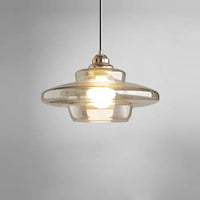 Apollo Aura Lamp Cognac glass pendant light retro layered chandelier modern kitchen island lamp