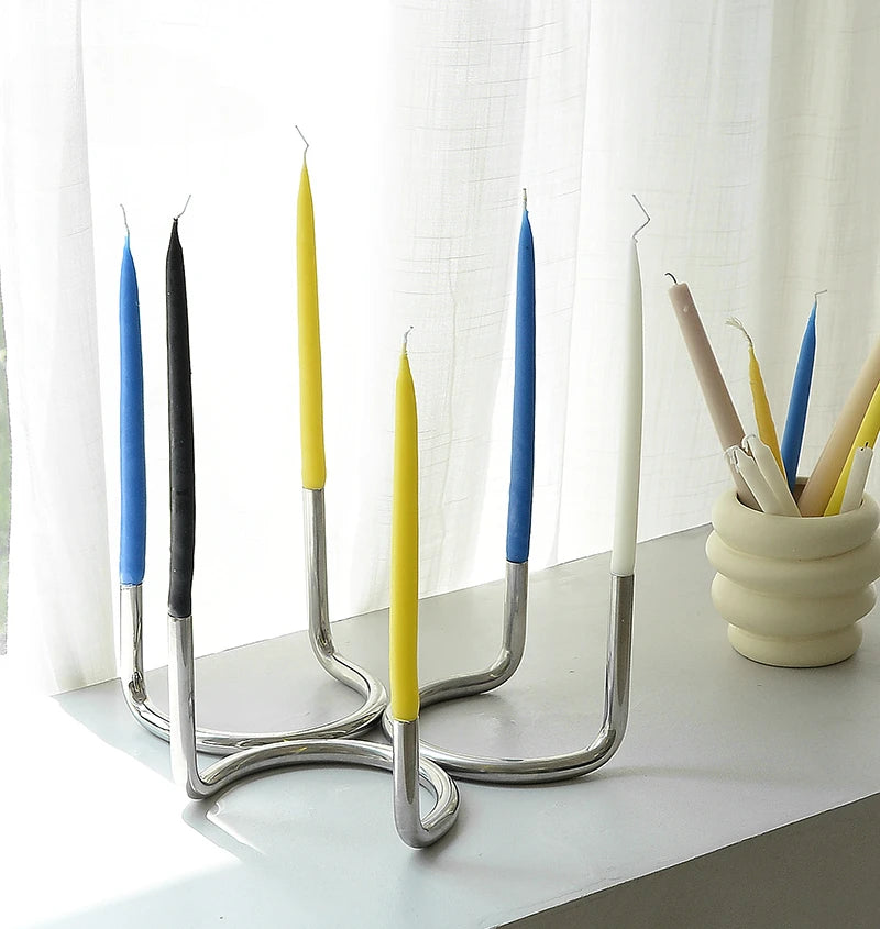 Morphed U Double Candle Holder