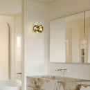 Marble wall sconce LED natural stone modern cylindrical ambient lighting