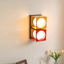 Memphis Bedroom Bedside Wall Lamps Red Yellow Glass Ball Lamp LED Modern Color Dopamine Living Room Corridor Aisle Wall Lights-Letifly Lights and Decor