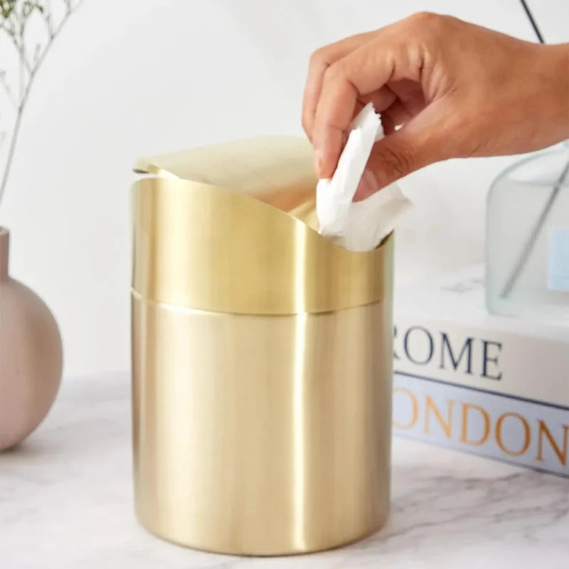 Luxe Flip Mini Wastebasket