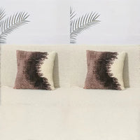Plush pillow covers ink-wash ombré velour ultra-soft set of 2 pillowcases